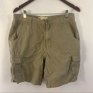 BCC Shorts Mens 32 Cargo Pockets Khaki Tan Cotton Casual Work